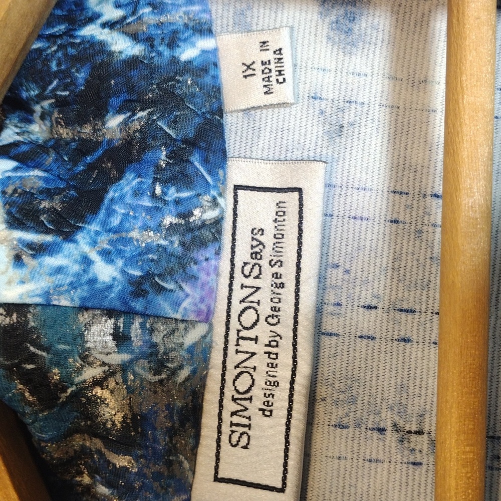 Simonton Says Multicolor Abstract Soft Blazer - Picture 4 of 6
